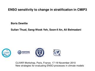 ENSO sensitivity to change in stratification in CMIP3