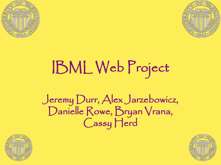 ibml web project