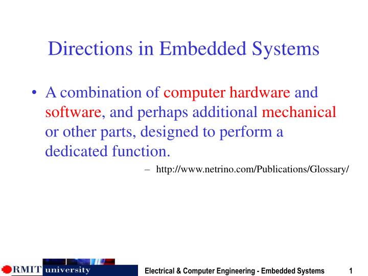 directions in embedded systems