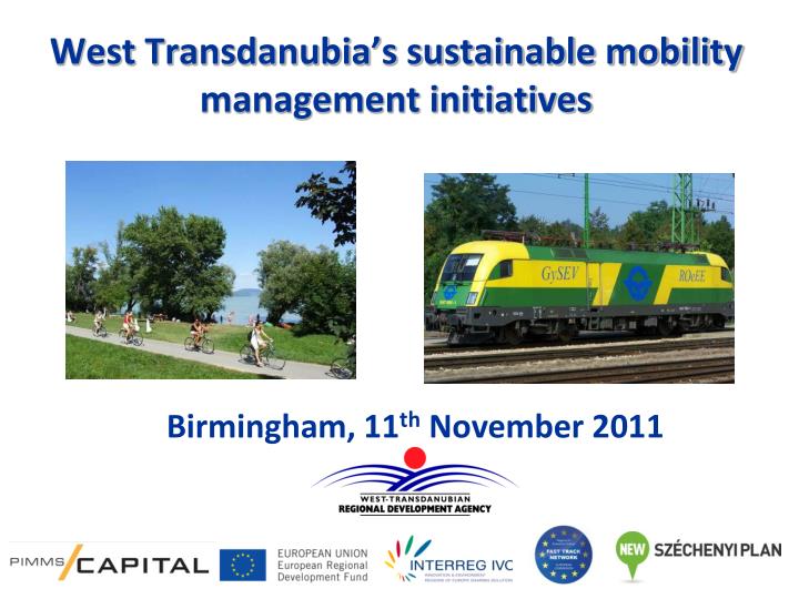 west transdanubia s sustainable mobility management initiatives