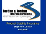 Product Liability Insurance - slide 1