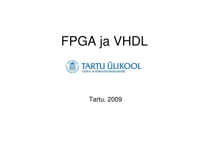 tartu 2009