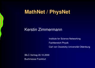 mathnet physnet