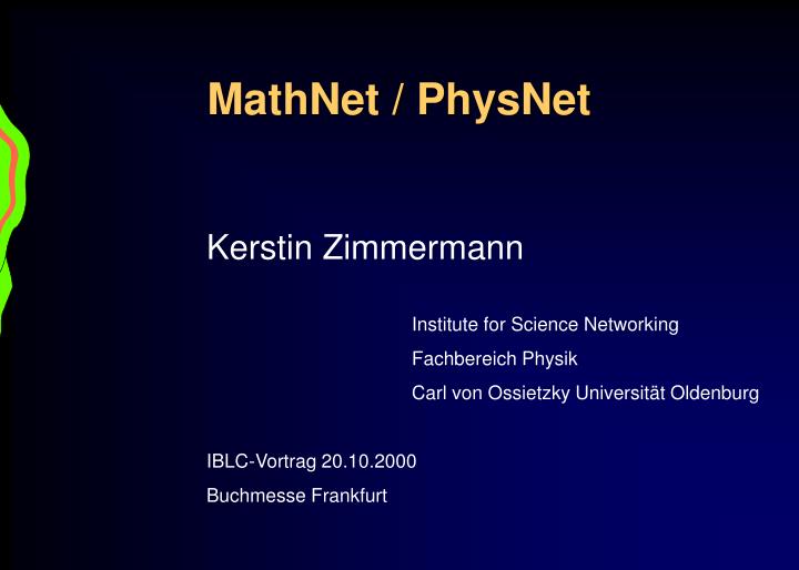 mathnet physnet