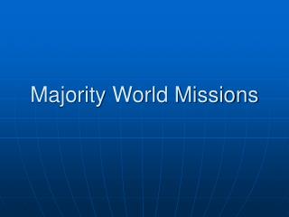 Majority World Missions