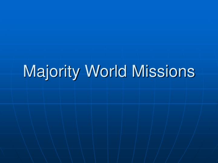 majority world missions