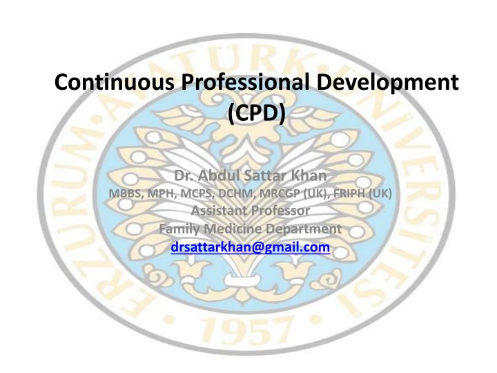 continuous professional development cpd