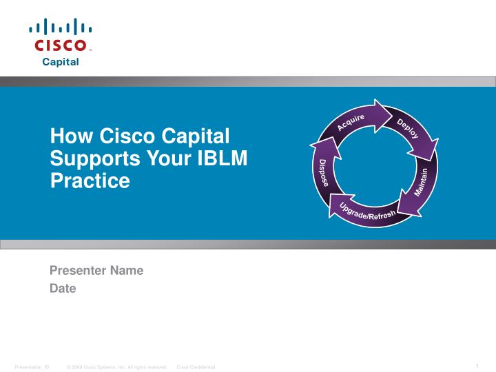 how cisco capital supports your iblm practice