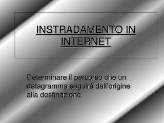 instradamento in internet
