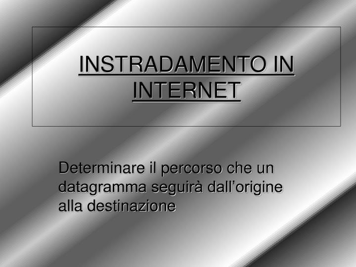 instradamento in internet