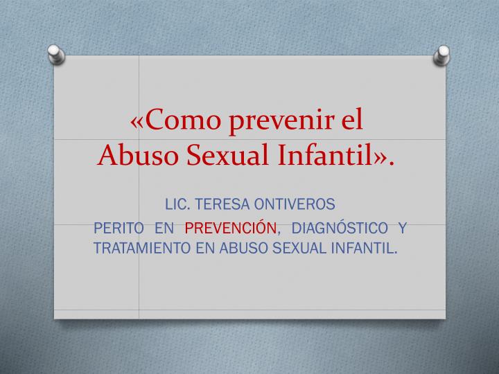 como prevenir el abuso sexual infantil