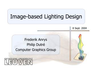 Image-based Lighting Design