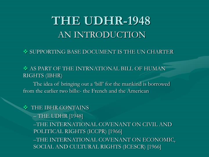 the udhr 1948