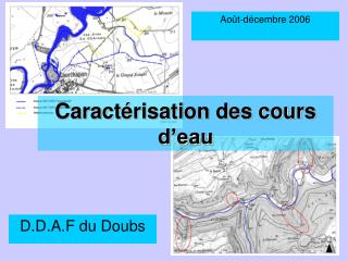 caract risation des cours d eau