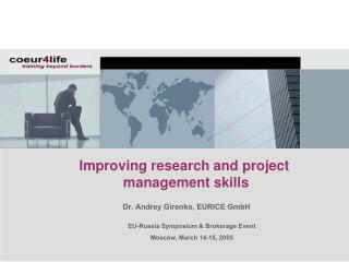 Improving research and project management skills