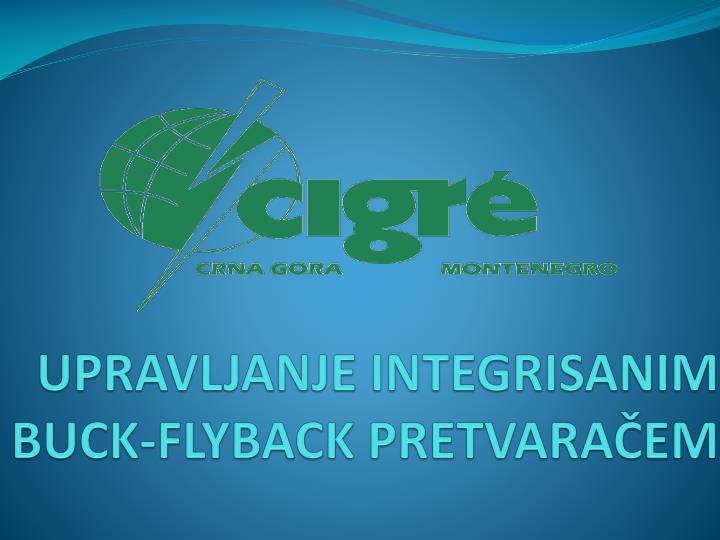 upravljanje integrisanim buck flyback pretvara em