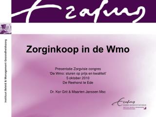 zorginkoop in de wmo
