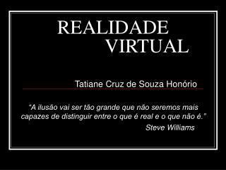 realidade virtual