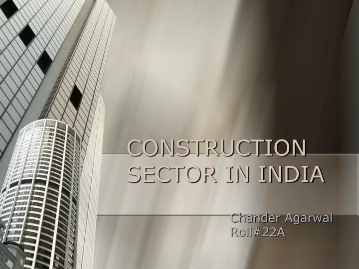construction sector in india