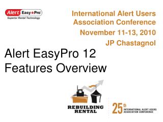 Alert EasyPro 12 Features Overview