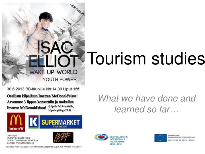 tourism studies