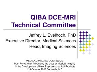 QIBA DCE-MRI Technical Committee