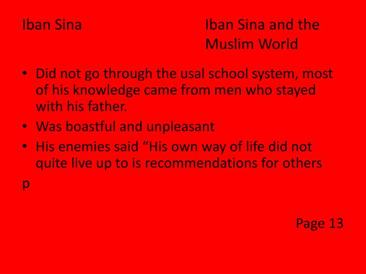 iban sina iban sina and the muslim world