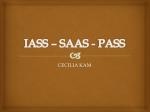 IASS – SAAS - PASS - slide 1