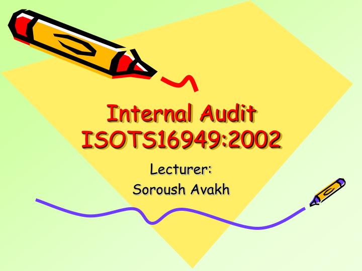 internal audit isots16949 2002