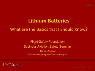 Lithium Batteries What are the Basics that I Should Know?