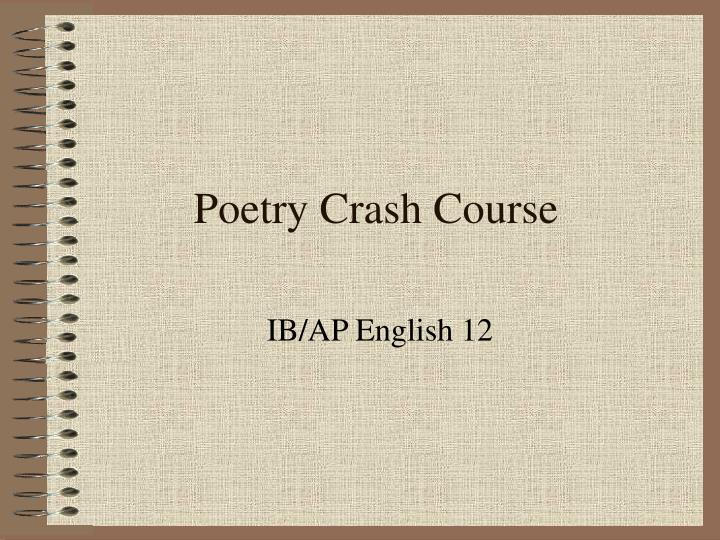 poetry crash course