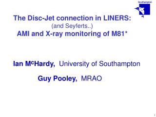 The Disc-Jet connection in LINERS: (and Seyferts ..) AMI and X-ray monitoring of M81*