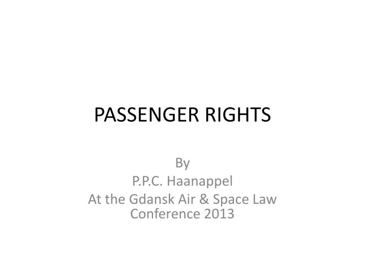 passenger rights