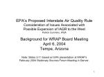 EPA’s Proposed Interstate Air Quality Rule Consideration of Issues Associated with - slide 1
