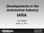 Developments in the Automotive Industry - slide 1