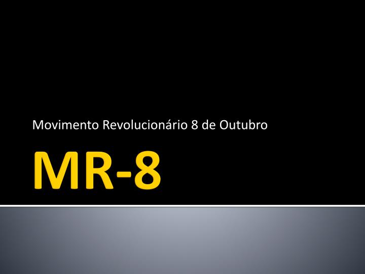 movimento revolucion rio 8 de outubro
