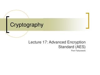 Cryptography