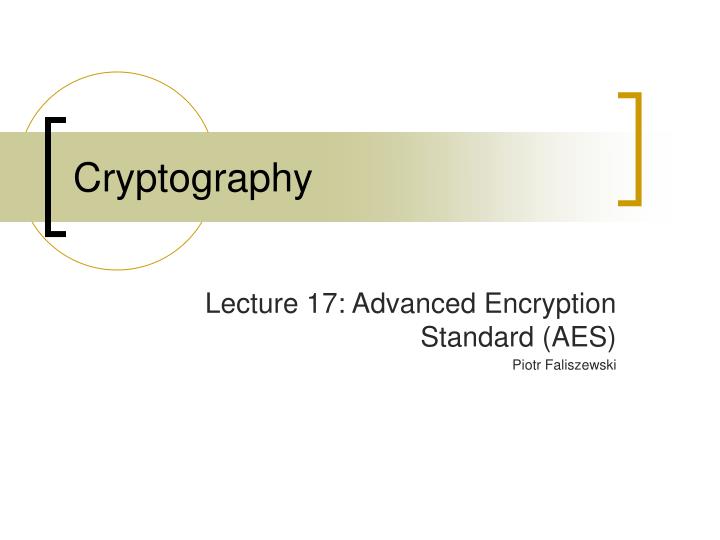 cryptography