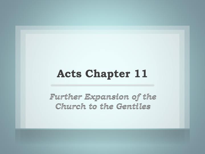 acts chapter 11