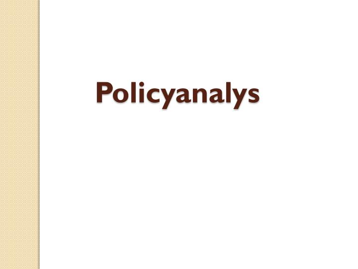 policyanalys