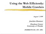 Using the Web Efficiently: Mobile Crawlers - slide 1
