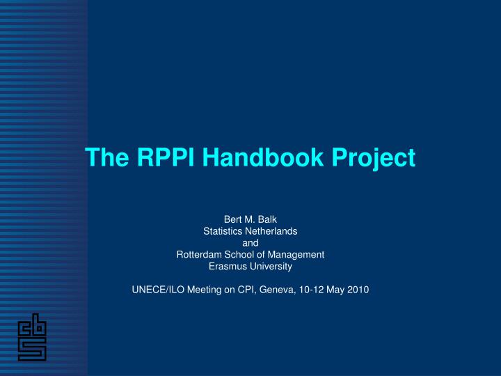 the rppi handbook project