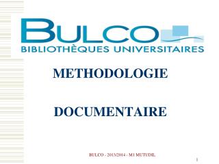 methodologie documentaire