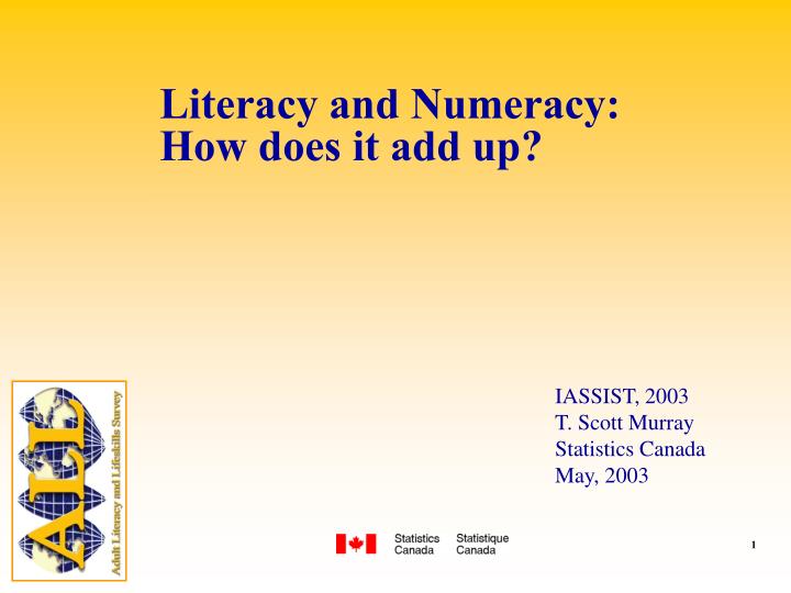 literacy and numeracy how does it add up