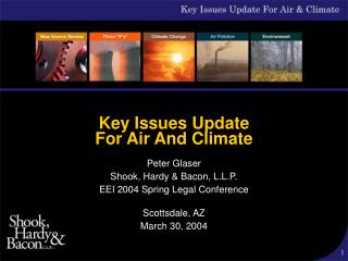 Key Issues Update For Air And Climate