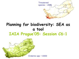 Endemic spp ~12000