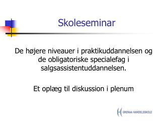 skoleseminar