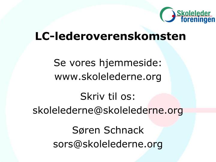 lc lederoverenskomsten