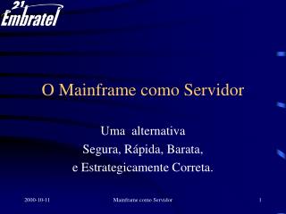 o mainframe como servidor