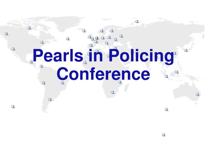 pearls in policing conference